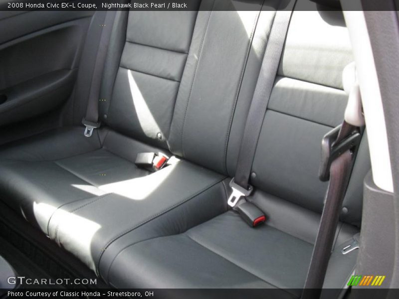 Nighthawk Black Pearl / Black 2008 Honda Civic EX-L Coupe