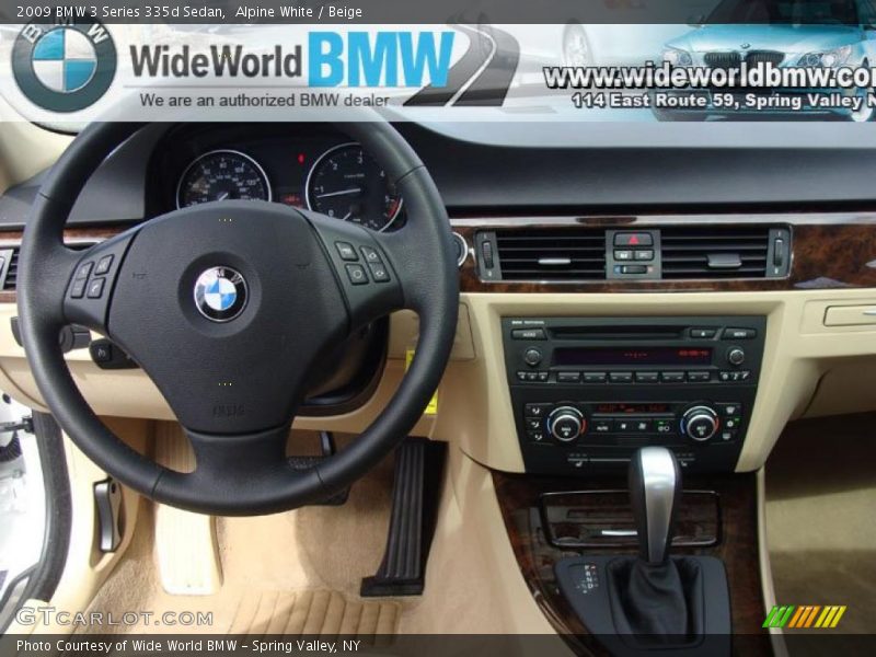 Alpine White / Beige 2009 BMW 3 Series 335d Sedan