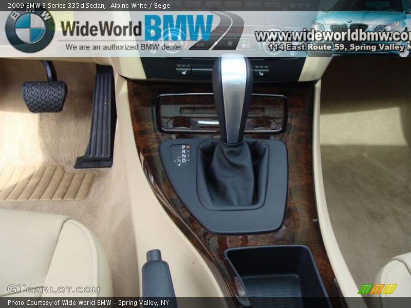 Alpine White / Beige 2009 BMW 3 Series 335d Sedan