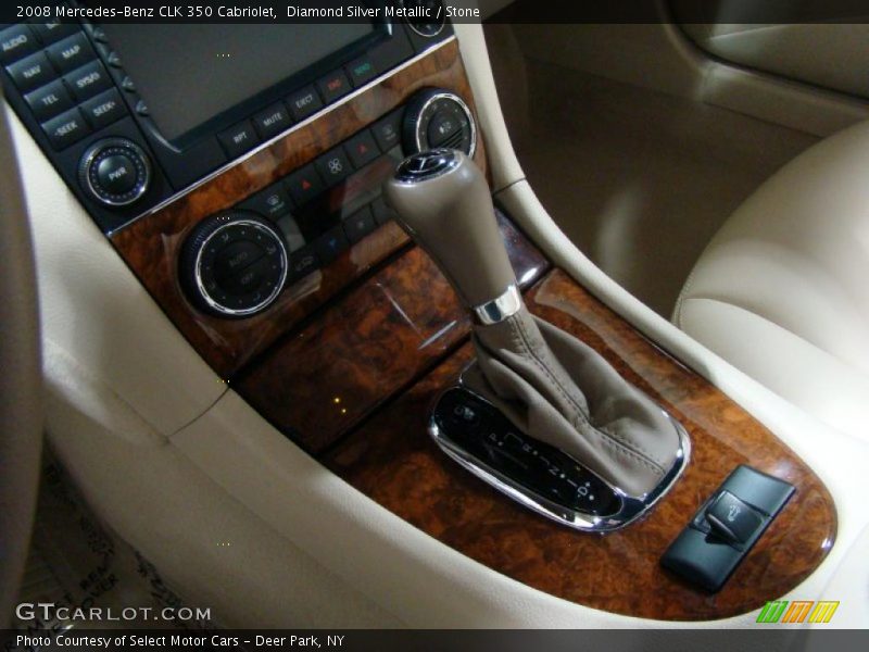 Diamond Silver Metallic / Stone 2008 Mercedes-Benz CLK 350 Cabriolet