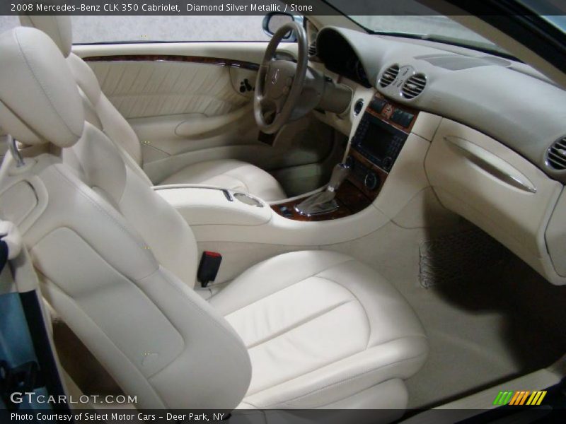 Diamond Silver Metallic / Stone 2008 Mercedes-Benz CLK 350 Cabriolet