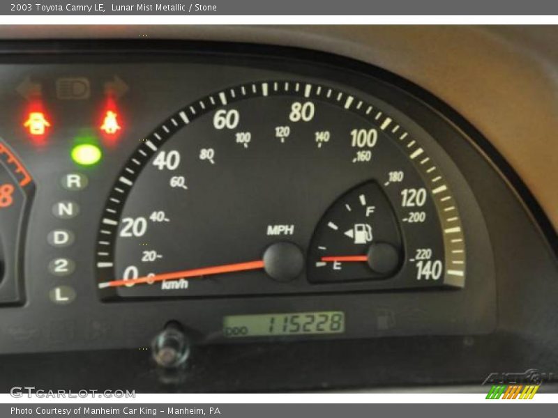 Lunar Mist Metallic / Stone 2003 Toyota Camry LE