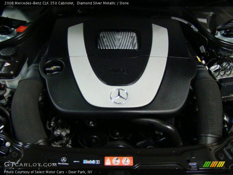 Diamond Silver Metallic / Stone 2008 Mercedes-Benz CLK 350 Cabriolet
