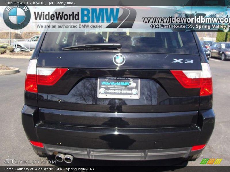 Jet Black / Black 2009 BMW X3 xDrive30i