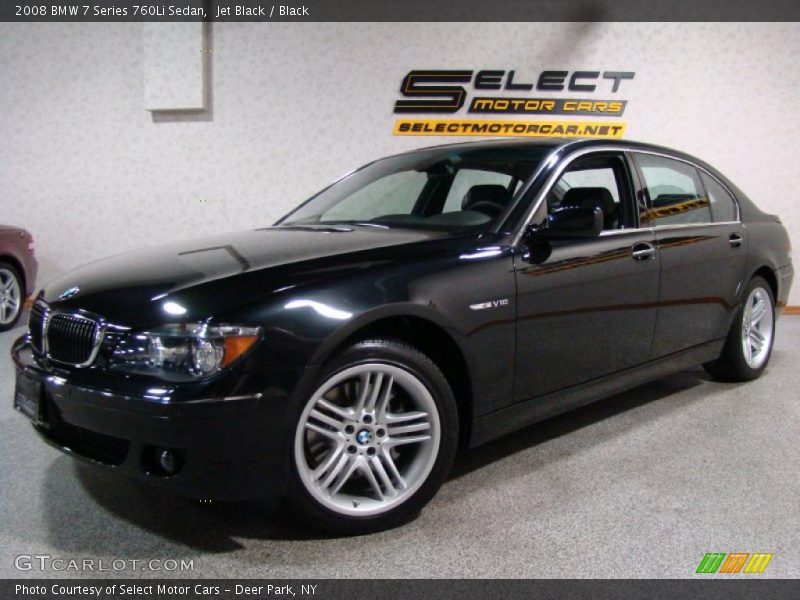 Jet Black / Black 2008 BMW 7 Series 760Li Sedan