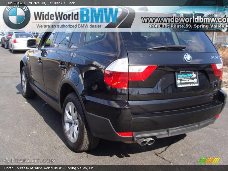 Jet Black / Black 2009 BMW X3 xDrive30i