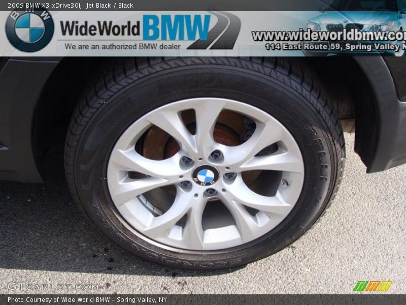 Jet Black / Black 2009 BMW X3 xDrive30i