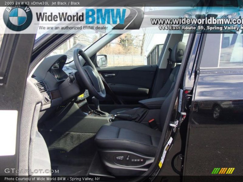 Jet Black / Black 2009 BMW X3 xDrive30i