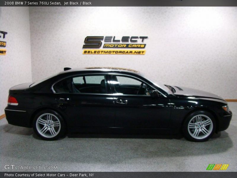 Jet Black / Black 2008 BMW 7 Series 760Li Sedan