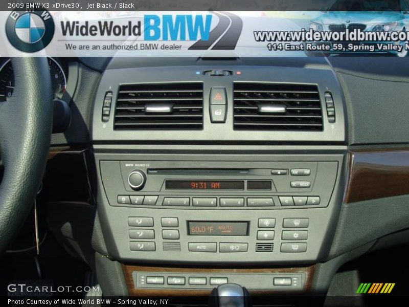 Jet Black / Black 2009 BMW X3 xDrive30i