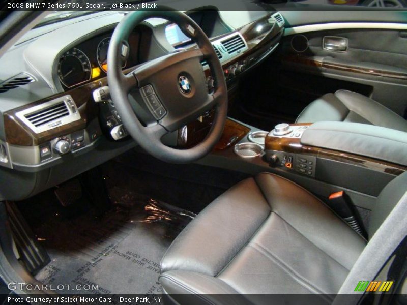 Jet Black / Black 2008 BMW 7 Series 760Li Sedan
