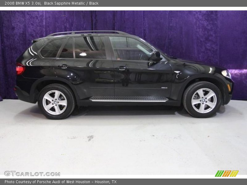 Black Sapphire Metallic / Black 2008 BMW X5 3.0si