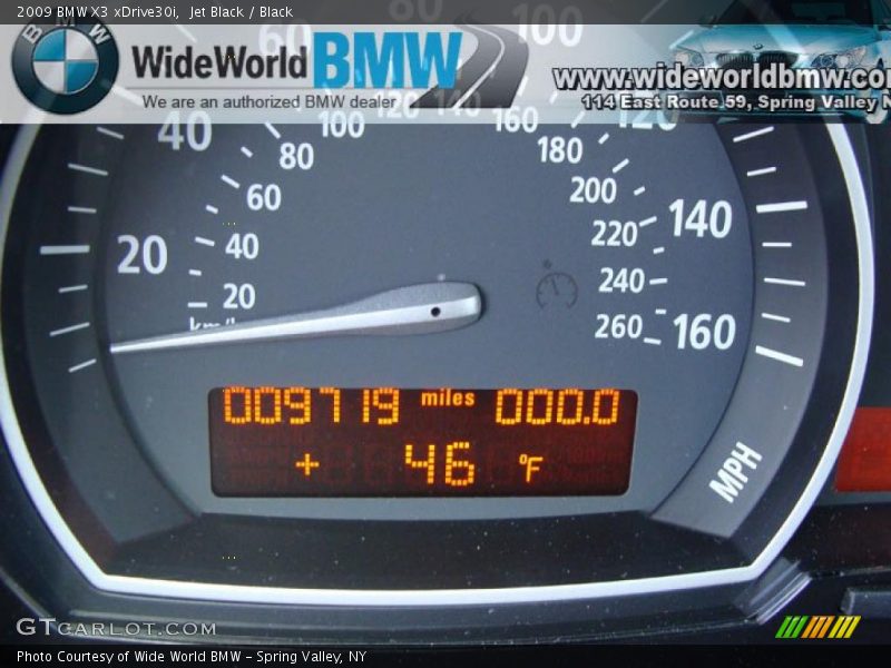 Jet Black / Black 2009 BMW X3 xDrive30i