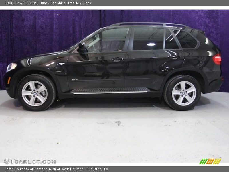 Black Sapphire Metallic / Black 2008 BMW X5 3.0si