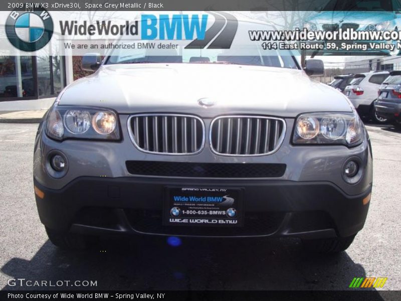 Space Grey Metallic / Black 2009 BMW X3 xDrive30i
