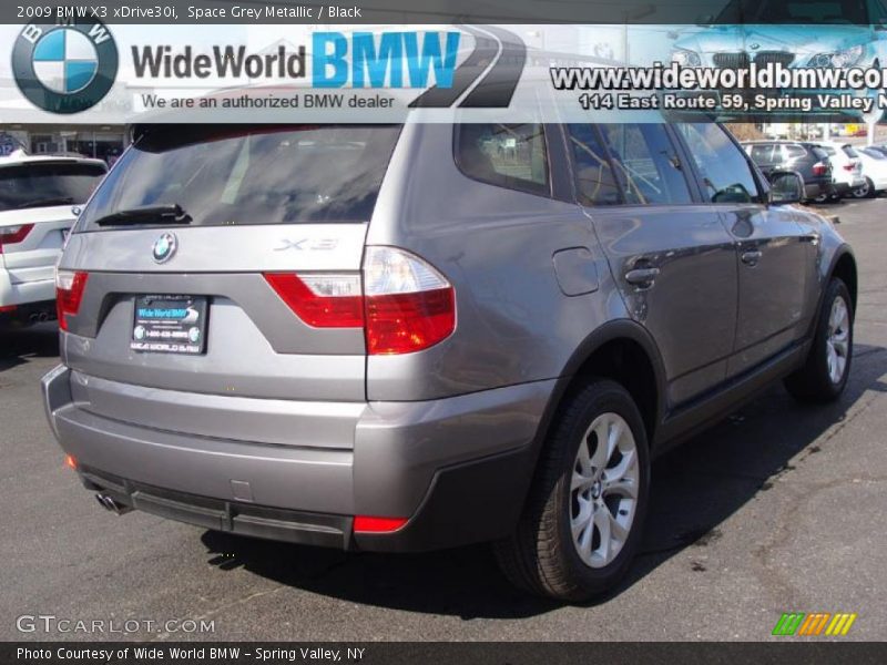 Space Grey Metallic / Black 2009 BMW X3 xDrive30i