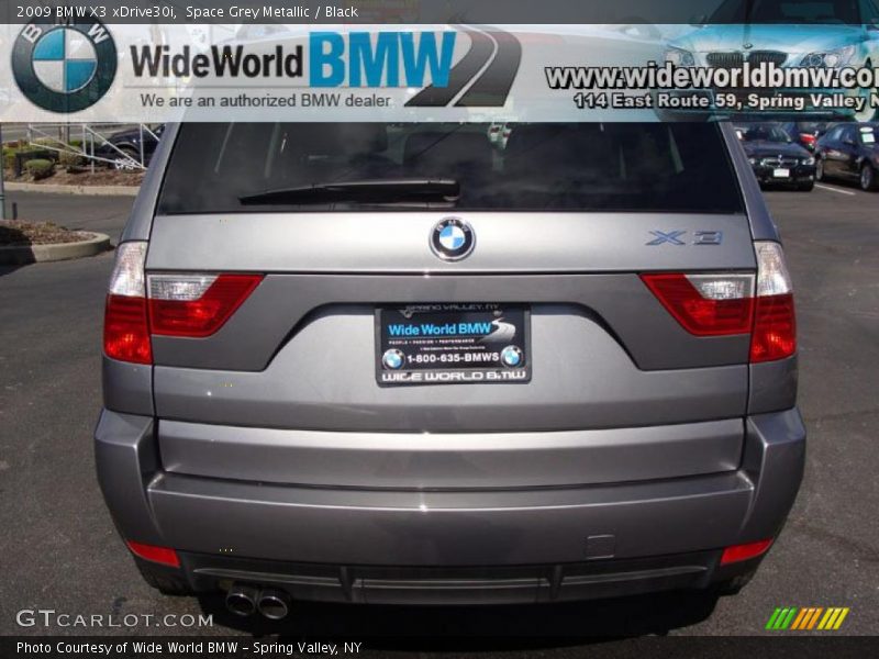 Space Grey Metallic / Black 2009 BMW X3 xDrive30i