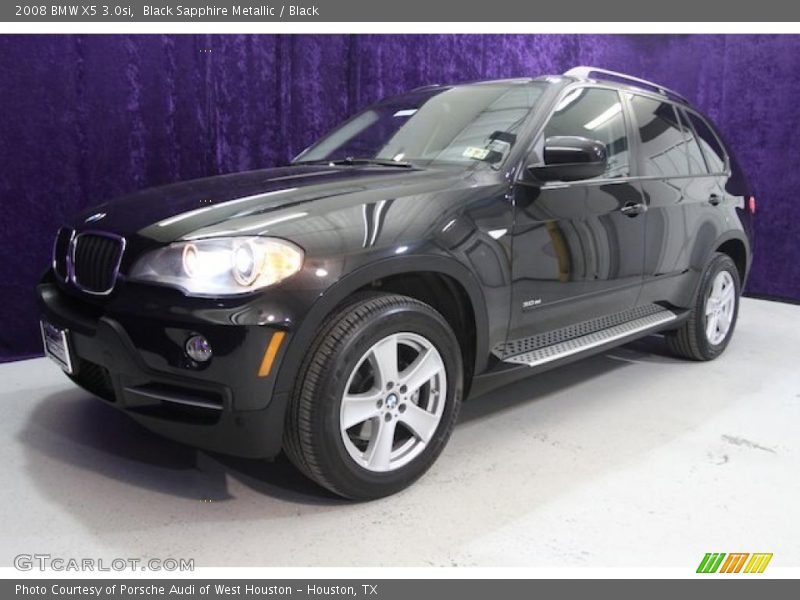 Black Sapphire Metallic / Black 2008 BMW X5 3.0si