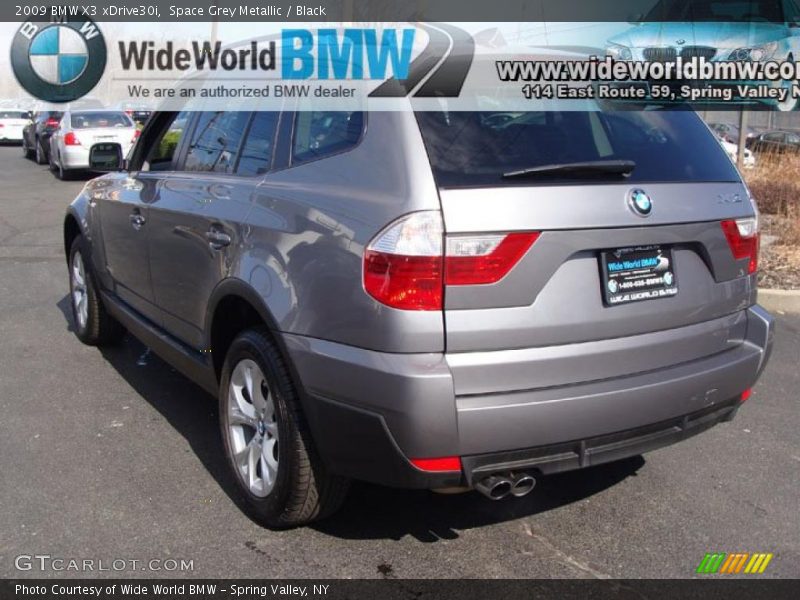 Space Grey Metallic / Black 2009 BMW X3 xDrive30i