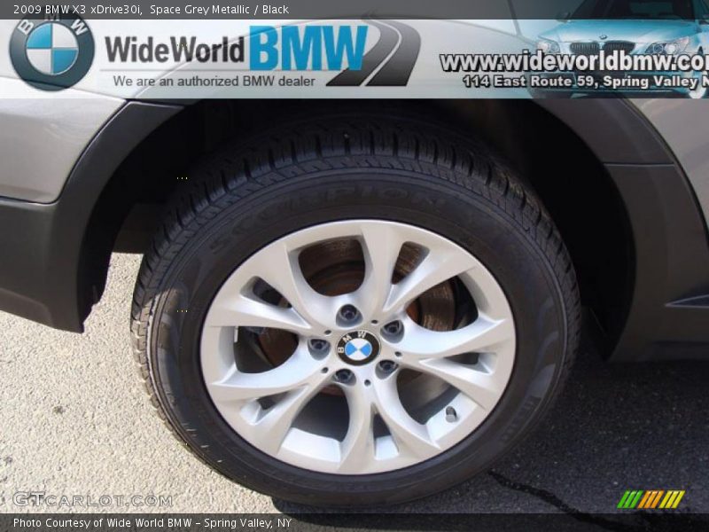Space Grey Metallic / Black 2009 BMW X3 xDrive30i