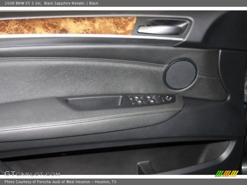 Black Sapphire Metallic / Black 2008 BMW X5 3.0si