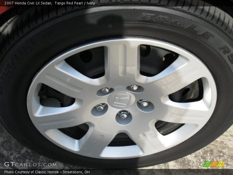 Tango Red Pearl / Ivory 2007 Honda Civic LX Sedan
