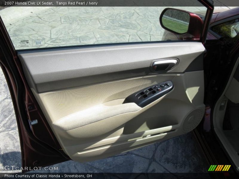 Tango Red Pearl / Ivory 2007 Honda Civic LX Sedan