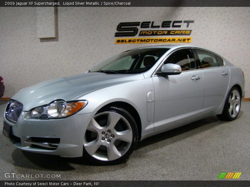 Liquid Silver Metallic / Spice/Charcoal 2009 Jaguar XF Supercharged