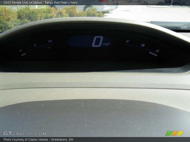 Tango Red Pearl / Ivory 2007 Honda Civic LX Sedan