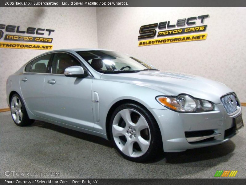 Liquid Silver Metallic / Spice/Charcoal 2009 Jaguar XF Supercharged