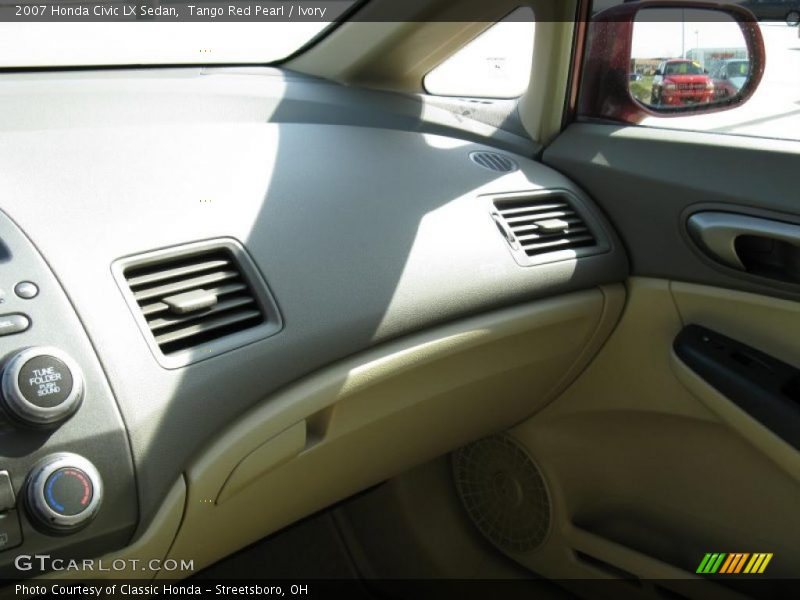 Tango Red Pearl / Ivory 2007 Honda Civic LX Sedan