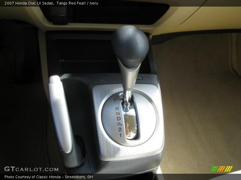 Tango Red Pearl / Ivory 2007 Honda Civic LX Sedan