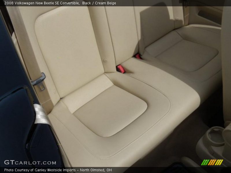 Black / Cream Beige 2008 Volkswagen New Beetle SE Convertible