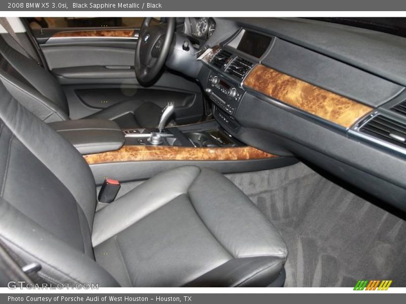 Black Sapphire Metallic / Black 2008 BMW X5 3.0si