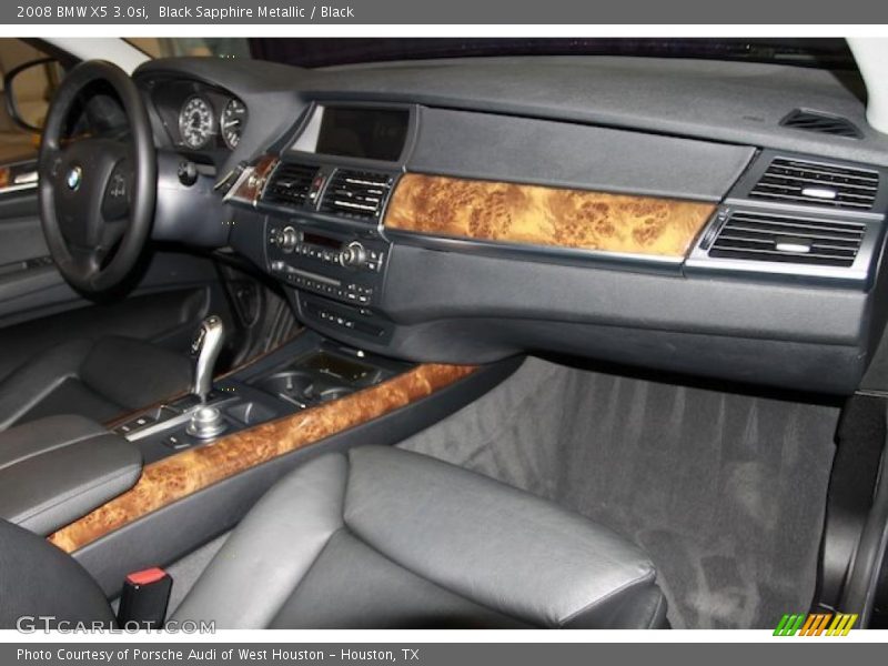 Black Sapphire Metallic / Black 2008 BMW X5 3.0si