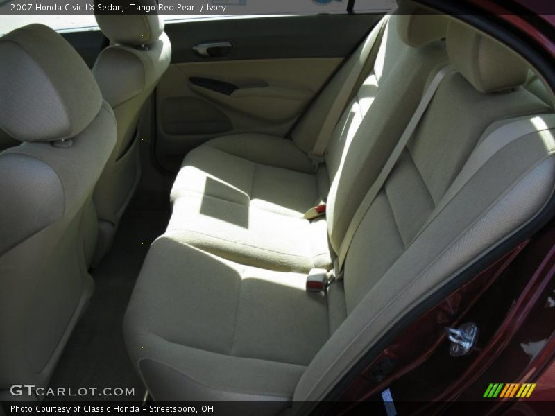 Tango Red Pearl / Ivory 2007 Honda Civic LX Sedan