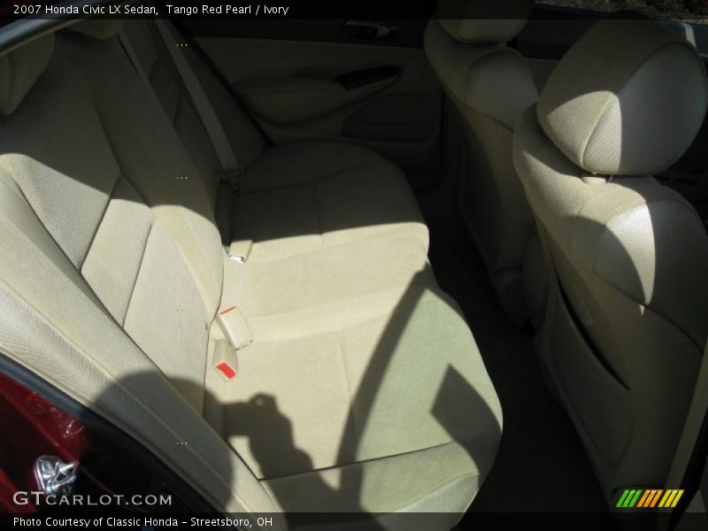 Tango Red Pearl / Ivory 2007 Honda Civic LX Sedan