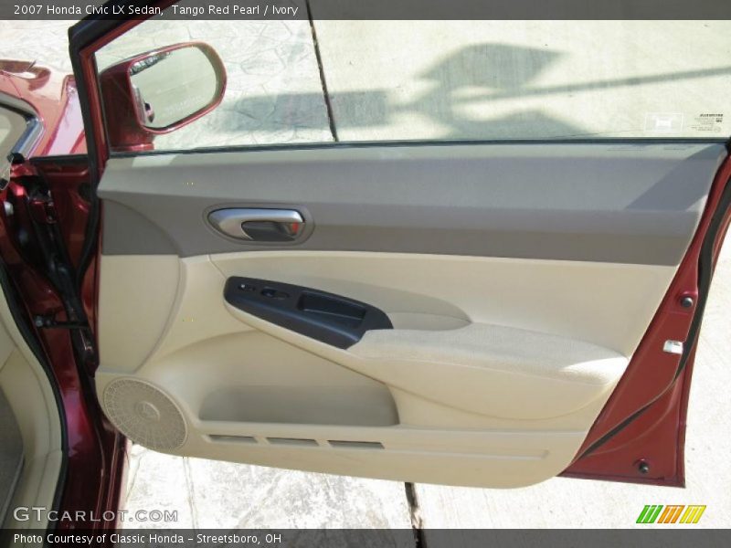 Tango Red Pearl / Ivory 2007 Honda Civic LX Sedan