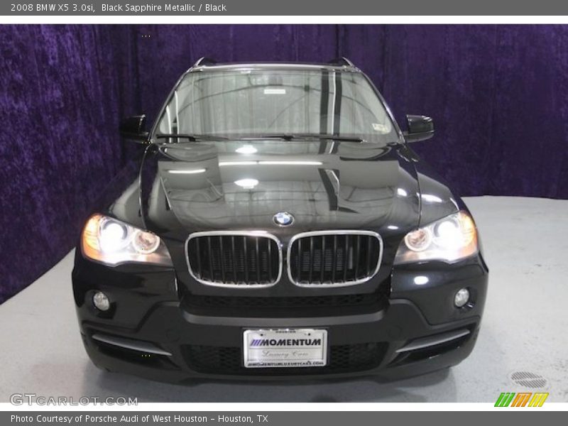 Black Sapphire Metallic / Black 2008 BMW X5 3.0si