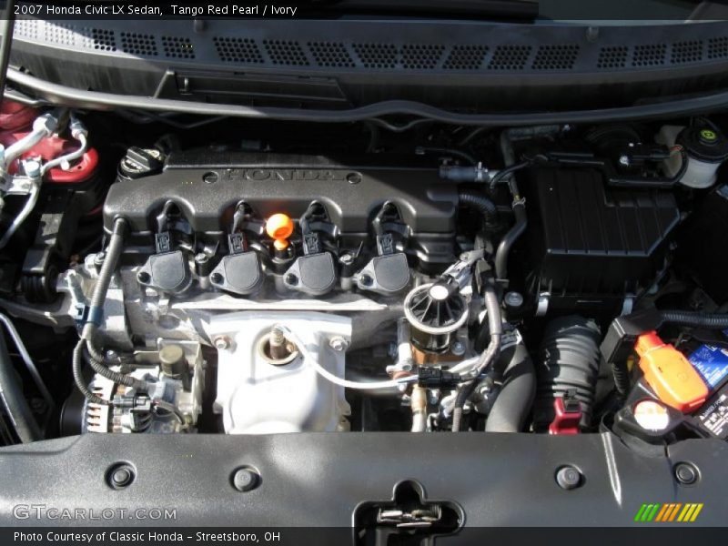 Tango Red Pearl / Ivory 2007 Honda Civic LX Sedan