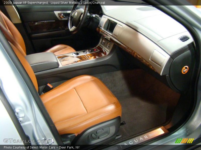 Liquid Silver Metallic / Spice/Charcoal 2009 Jaguar XF Supercharged