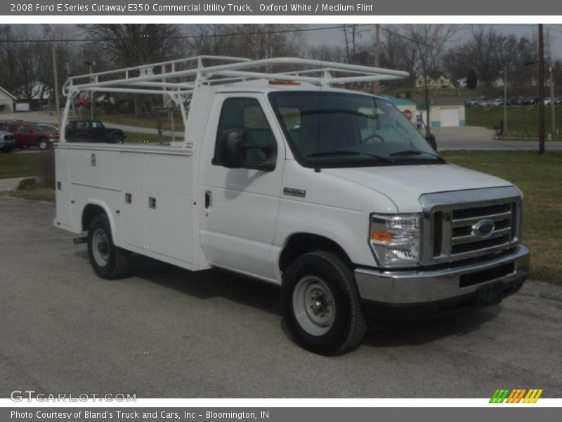 Oxford White / Medium Flint 2008 Ford E Series Cutaway E350 Commercial Utility Truck