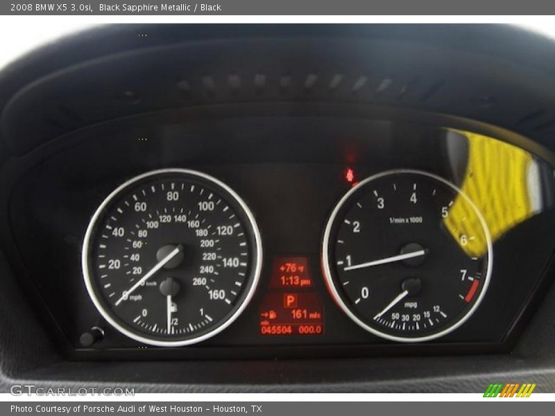 Black Sapphire Metallic / Black 2008 BMW X5 3.0si