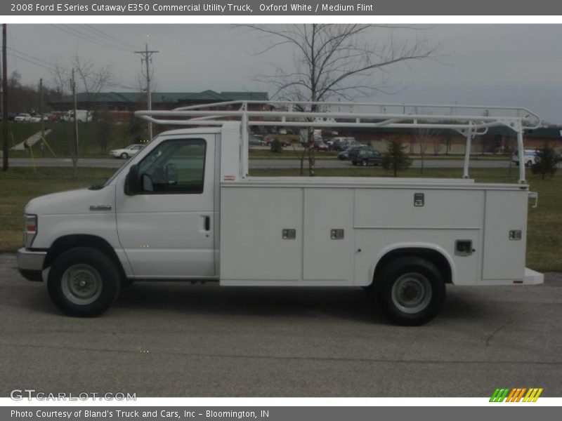 Oxford White / Medium Flint 2008 Ford E Series Cutaway E350 Commercial Utility Truck