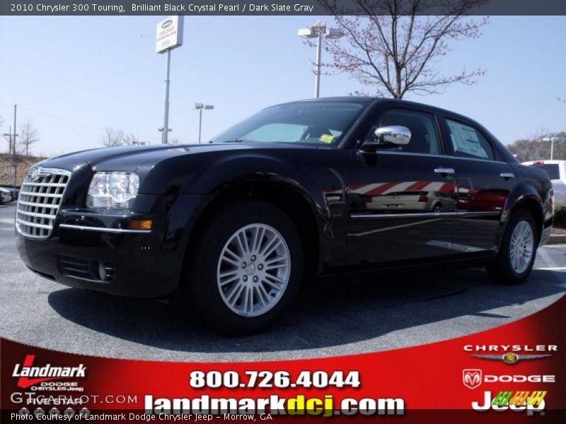 Brilliant Black Crystal Pearl / Dark Slate Gray 2010 Chrysler 300 Touring