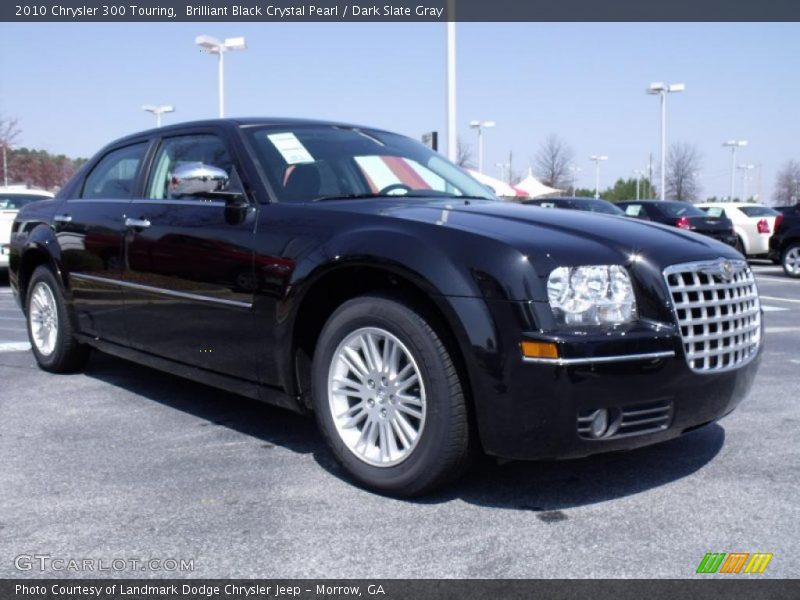 Brilliant Black Crystal Pearl / Dark Slate Gray 2010 Chrysler 300 Touring