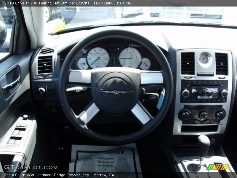 Brilliant Black Crystal Pearl / Dark Slate Gray 2010 Chrysler 300 Touring