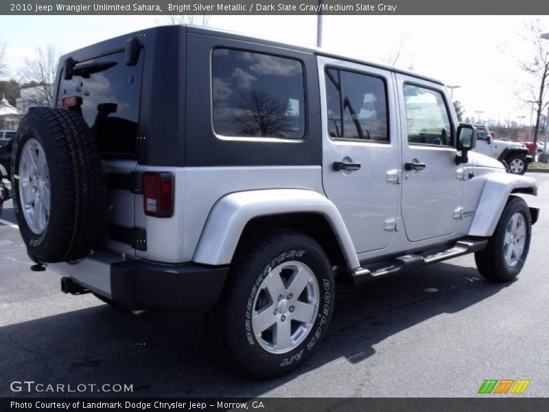 Bright Silver Metallic / Dark Slate Gray/Medium Slate Gray 2010 Jeep Wrangler Unlimited Sahara
