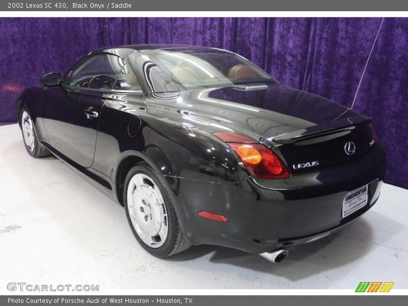 Black Onyx / Saddle 2002 Lexus SC 430