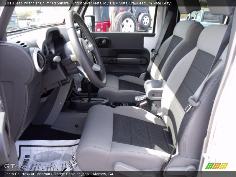 Bright Silver Metallic / Dark Slate Gray/Medium Slate Gray 2010 Jeep Wrangler Unlimited Sahara